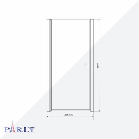 Душевая дверь в проем Parly DE90BF 90см