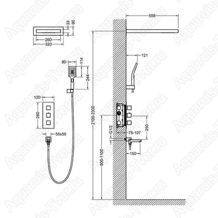 Душевая система Timo Petruma SX-5079/00SM