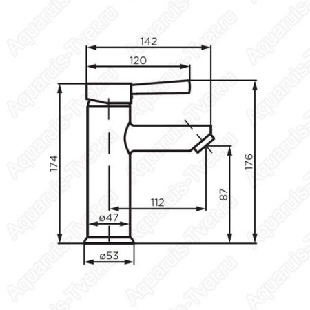 Смеситель Dorff Logic для раковины (нержавеющая сталь) D3002100SS