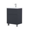 Тумба с раковиной Am.Pm Gem 60 графит матовый M90FSX06022GM32