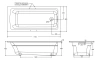 Чугунная ванна Jacob Delafon Archer 170x80 с ручкой E6D905-0