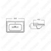 Тумба с раковиной Comforty Монако 80-1 белый глянец