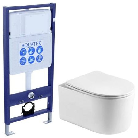Инсталляция Aquatek с унитазом Aquatek Мия SET AQUATEK МИЯ Т