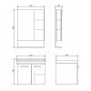 Тумба Comforty Рига-60 00004142213CF с раковиной Comforty 9335-60