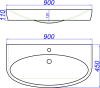Тумба с раковиной Aqwella Genesis 100см GEN0110W