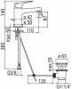 Смеситель для раковины Nobili Blues BS101118/1CR