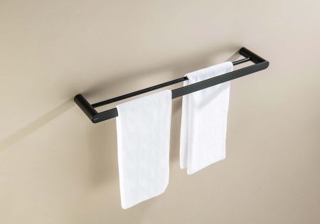 Полотенцедержатель двойной Aquatek Лира AQ4430MB