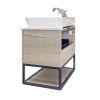 Тумба Comforty Порто-60 00-00011395CF со столешницей и раковиной Comforty-9055RA-50