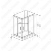 Душевая кабина Timo TL-1504 110x85 (R)