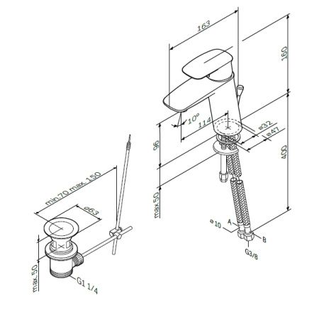 Смеситель для раковины Am.Pm Spirit 2.1 F71A82100