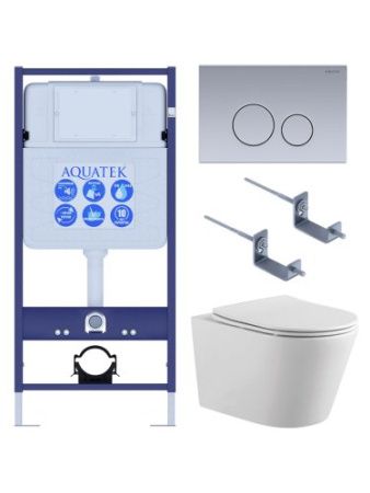 Инсталляция Aquatek с унитазом Aquatek Вега SET AQUATEK ВЕГА-1905-036
