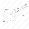 Держатель т/б Fixsen Best с крышкой FX-71610