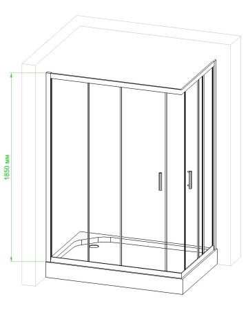 Душевой уголок Royal Bath RB8120HPD-T-CH 120x80