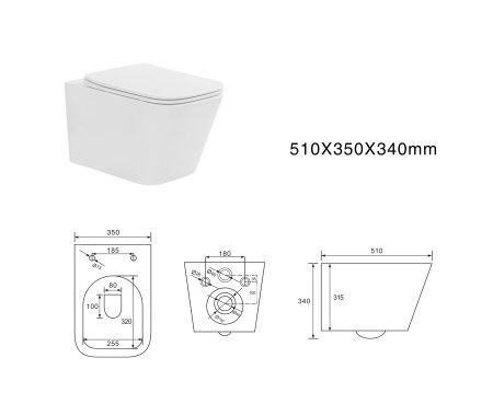 Унитаз подвесной Aquatek Либра AQ1505T-00