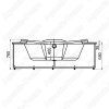 Акриловая ванна Aquatek Эпсилон 150x150 с экраном
