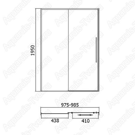 Душевая дверь в проем RGW SV-12B 100x195