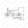 Смеситель для ванны Rush Pioneer PI7950-44