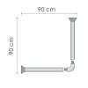 Карниз для душевого поддона WasserKRAFT Kammel SC-839090