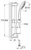 Душевой гарнитур Grohe Euphoria 90см 27227001