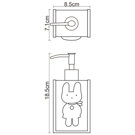 Дозатор для жидкого мыла WasserKRAFT Ammer K-6499 (розовый)