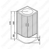 Душевая кабина WeltWasser Emmer 13555 135х135