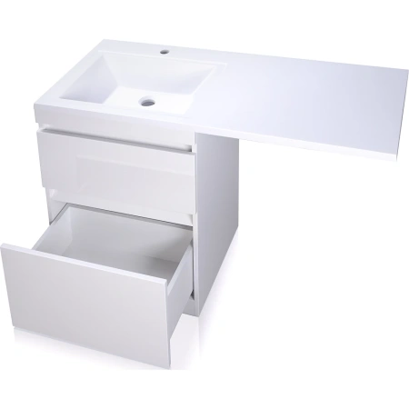 Тумба Style Line Даллас 120 (L) с раковиной Estetus СС-00000388+СС-00002388