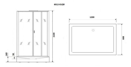 Душевая кабина Niagara NG-6012-01QR