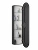 Пенал Continent Elmage black LED 450х1600