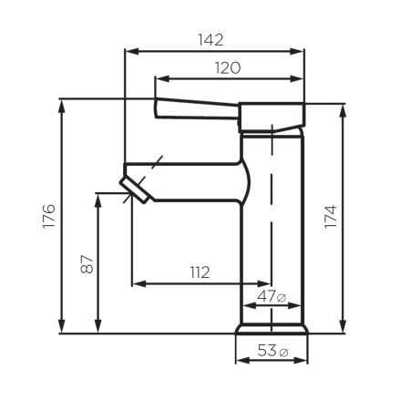 Смеситель для раковины Dorff Logic D3002100SS
