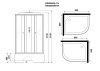 Душевая кабина Niagara Eco 90x80 E90/80/40R/TN