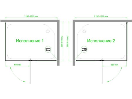 Душевой уголок Royal Bath RB9120HPVD-C 120x90