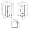 Душевой уголок Am.Pm Func 90х90 W84G-403-9090-MT