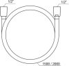 Шланг для душа Ravak SilverShine 150см X07P338