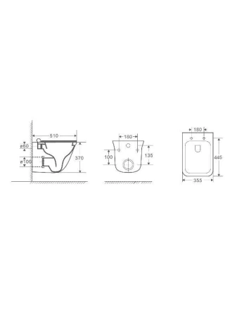 Унитаз подвесной WeltWasser Rotbach 004 GL-WT 10000003669