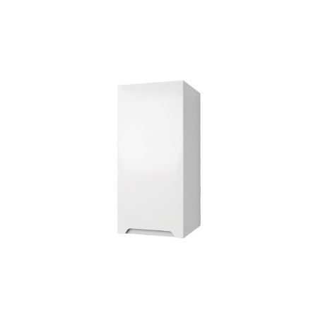 Шкаф одностворчатый Dreja QL35 99.0010, 35 см, подвесной, правый, 1 дверца, 2 стеклянные полки, белый глянец