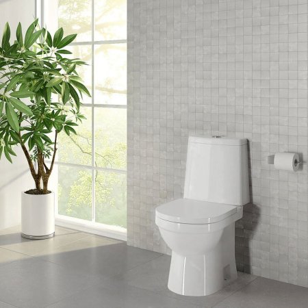 Унитаз-компакт Sanita Luxe Next с микролифтом WC.CC/Next/2-DM/WHT.G/S1