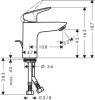 Смеситель для раковины Hansgrohe Logis 71101000