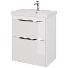 Тумба с раковиной Dreja Prime 70 99.9301 белый глянец