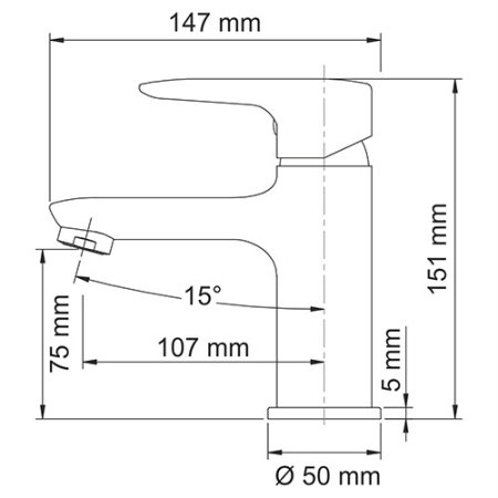 Смеситель WasserKRAFT Vils 5603 для раковины