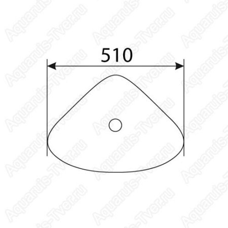 Раковина CeramaLux 560 50см накладная