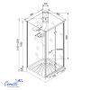 Душевая кабина Cerutti Bella 90BF 90x90 BELLA90BF