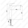 Смеситель для раковины E.C.A. Tiera 103588002EX