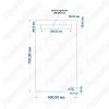 Зеркало Cersanit 40см с LED подсветкой KN-LU-LED010*40-b-Os
