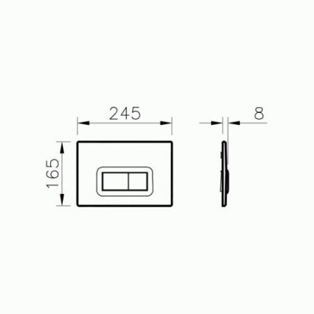 Клавиша смыва Vitra Loop R 740-0680