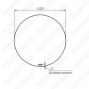 Зеркало Cersanit Eclipse 60см с LED подсветкой и бесконтактным выключателем 64142
