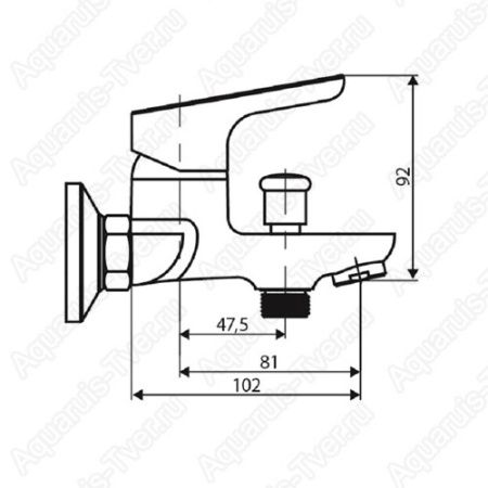 Смеситель для ванны Dorff Norma D1010008