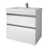 Тумба с раковиной Dreja Eco Grace Plus 70 99.0905 белый глянец