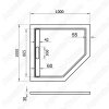 Душевой поддон WeltWasser TRP 100 STONE-WT