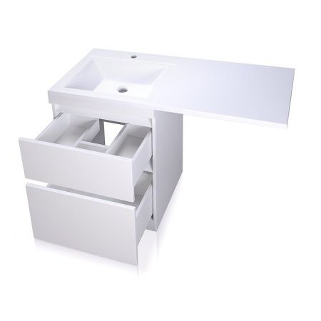 Тумба Style Line Даллас 120 (L) с раковиной Estet СС-00002351+СС-00000367