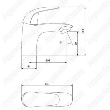 Смеситель для раковины Damixa Palace Bit 310210000